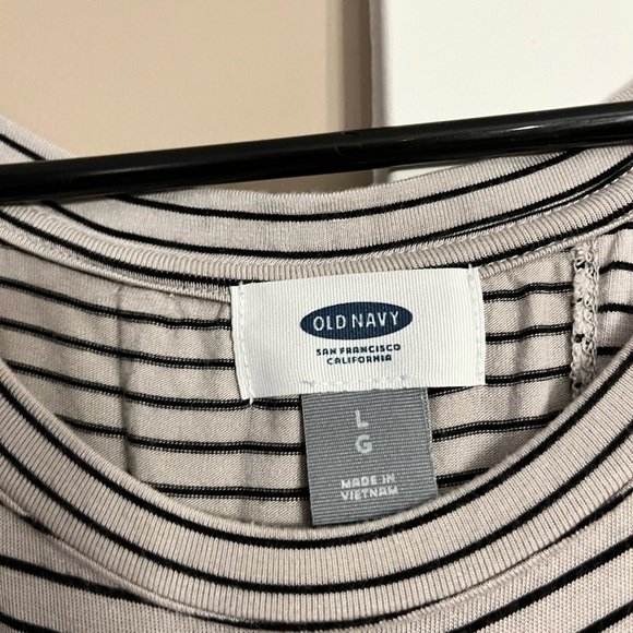 Size L old navy open back striped tank - Picture 2 of 2